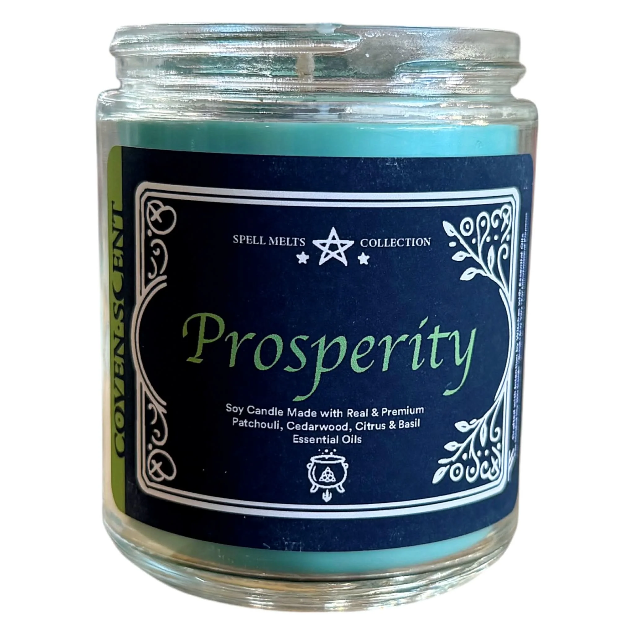 Spell For Prosperity - 8 oz Glass Candle - Image 4
