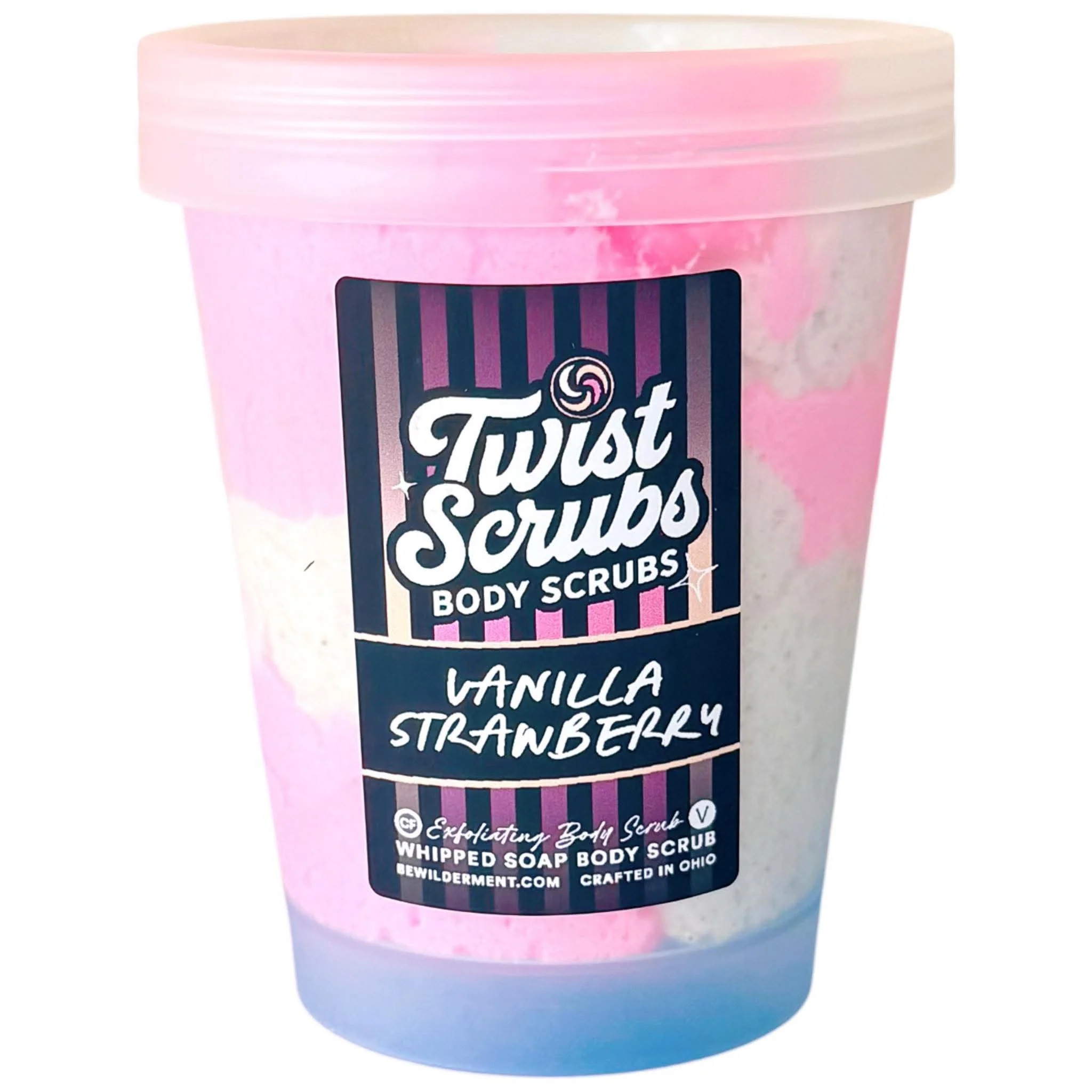 Vanilla + Strawberry Twist Scrub