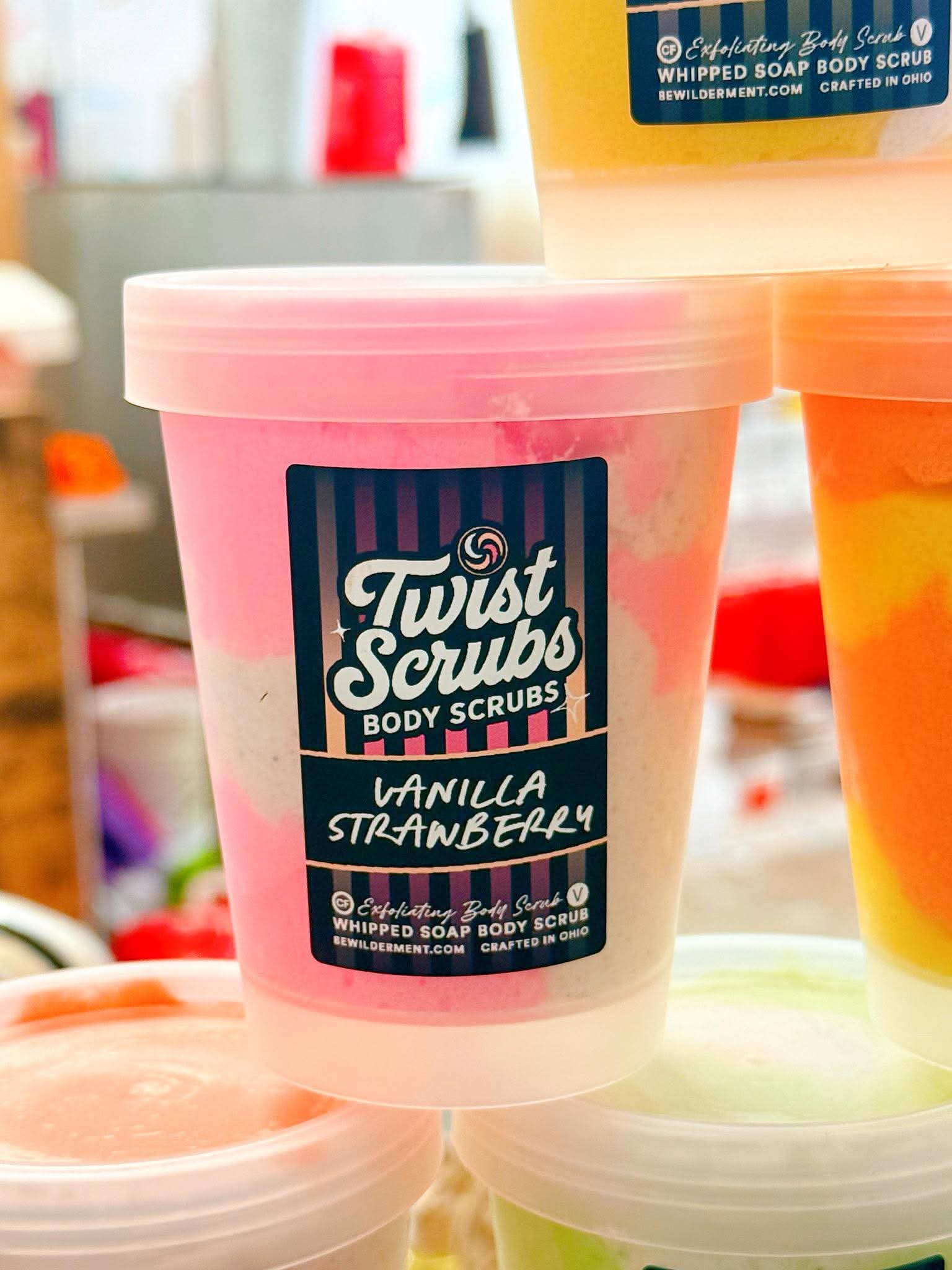 Vanilla + Strawberry Twist Scrub - Image 2